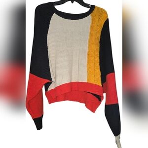 moon & madison Multicolor Crew Neck Sweater